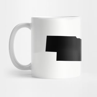 Nebraska Black Mug
